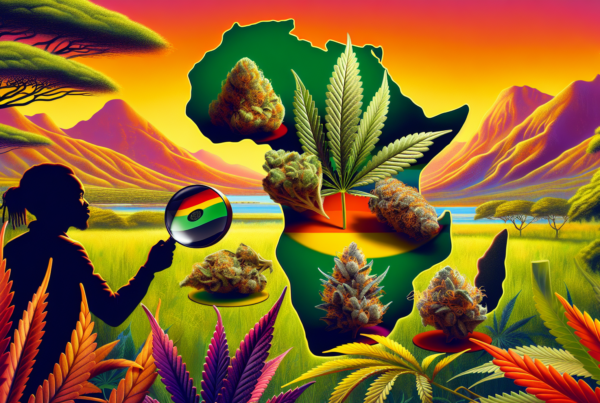 Mountain with canabis