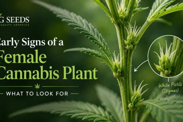 Early Signs of a Female Cannabis Plant What to Look For