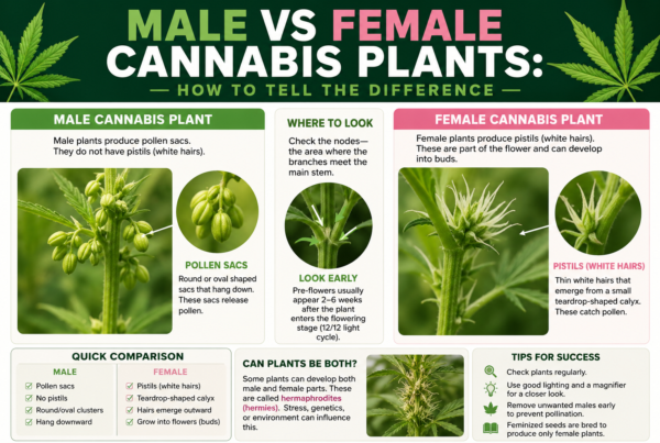 male vs female cannabis plants